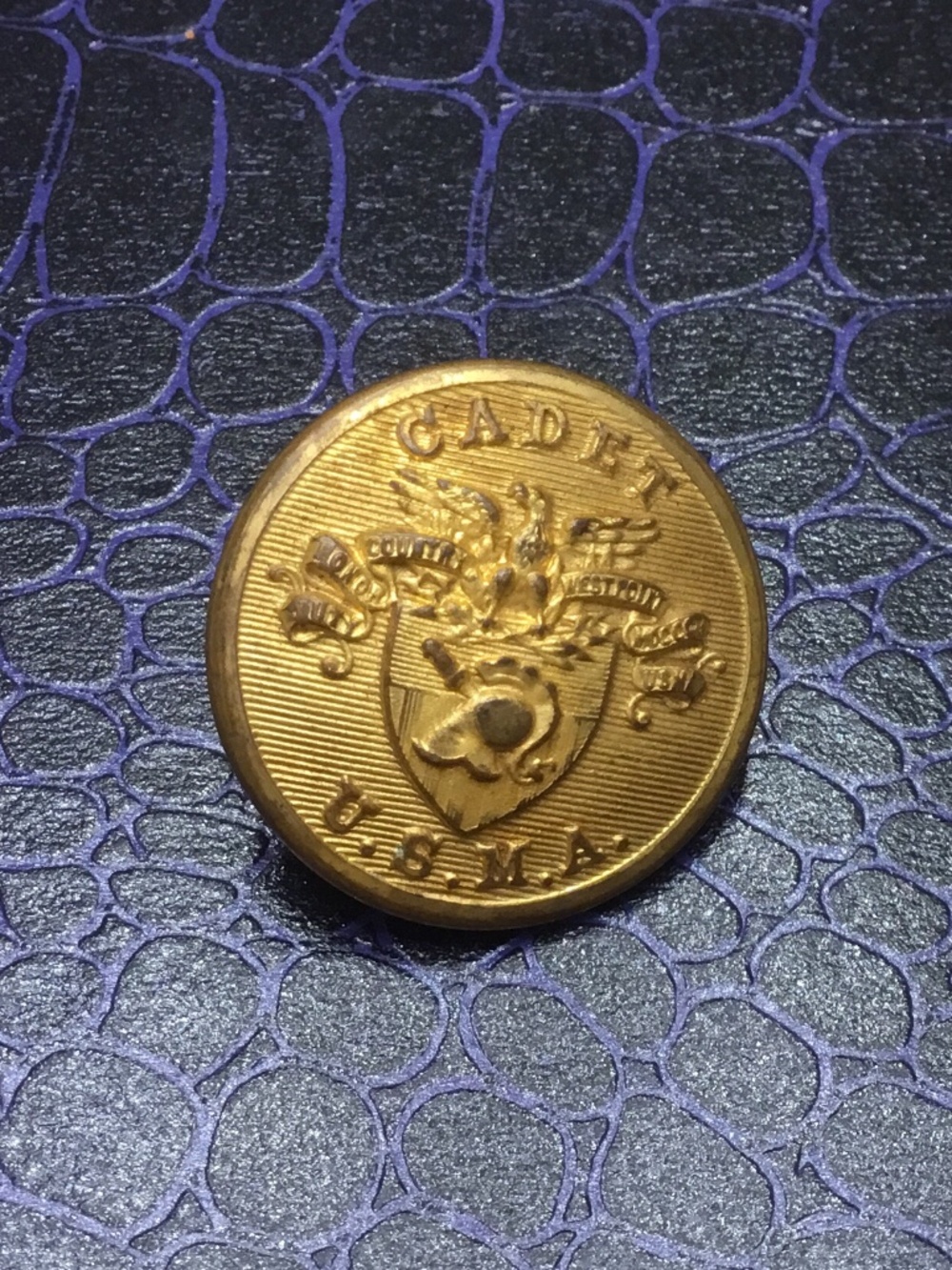 Vintage U.S. Military Academy (West Point) Cadet Uniform Button Collectible